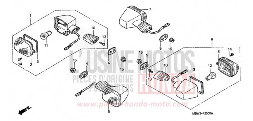 WINKER (1) CBR600F1 de 2001